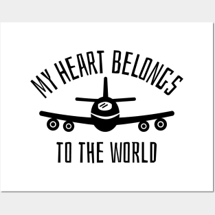 my heart belongs to world Posters and Art